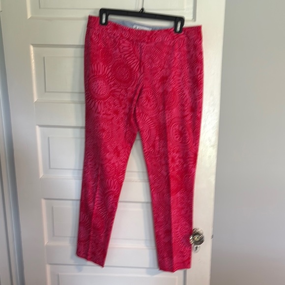 Southern Tide Red/Pink Patterned Women's Pants - Picture 1 of 3
